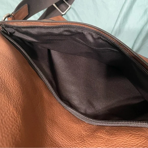 Rare Men’s Coach Vintage Leather Crossbody Messenger Bag Brown F71340